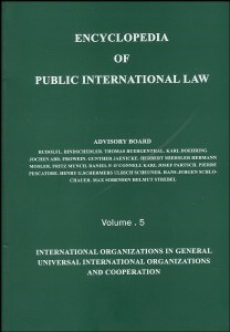 تصویر  Encyclopedia of public internatioal law
