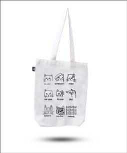 تصویر  كيف پارچه‌اي 24*16 (گربه تاريخ هنر)