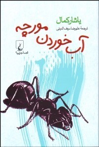 تصویر  آب خوردن مورچه