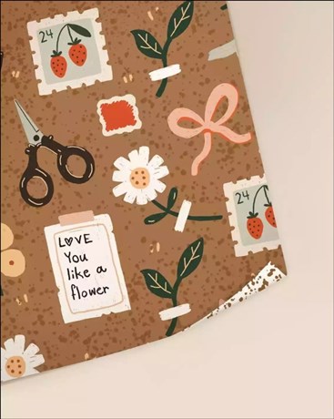 تصویر  كاغذ كادو لينن 1314